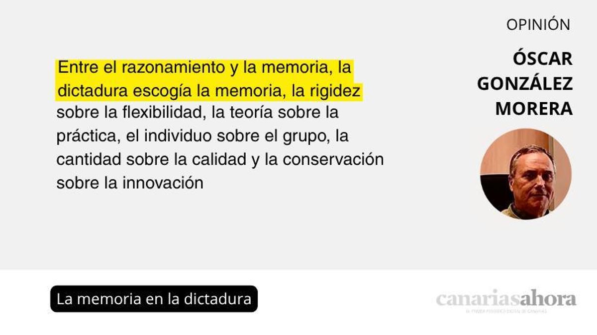 La memoria en la dictadura