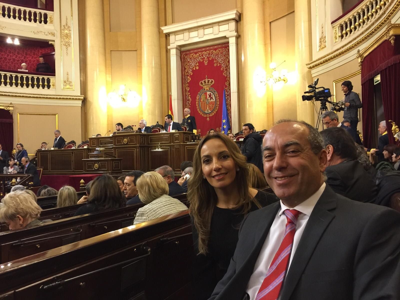 Olivia Delgado y Julio Cruz, Senadores canarios del PSOE.