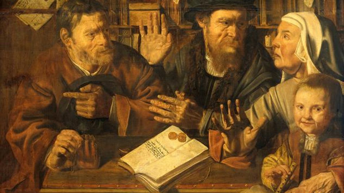 Jan Woutersz Stap, Oficina del notario (hacia 1629)