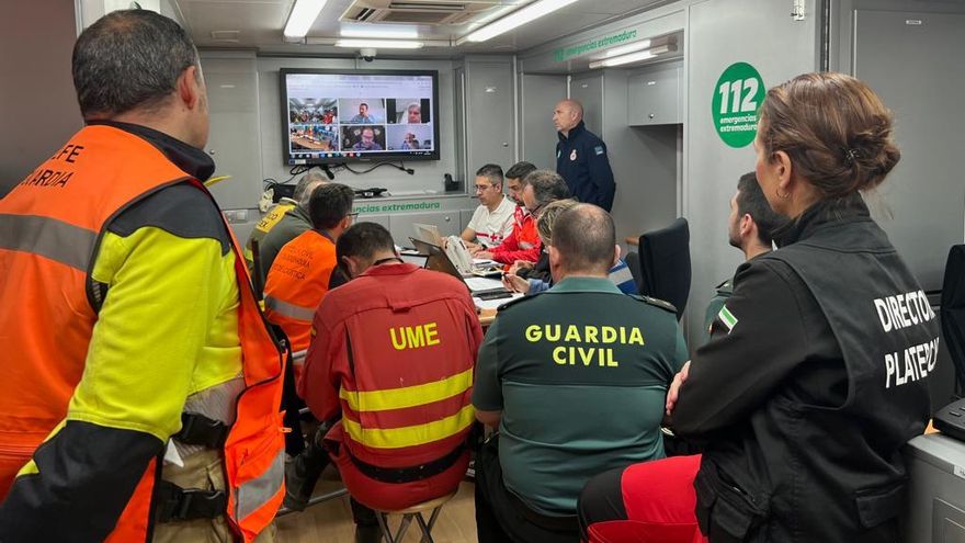 Imagen del centro de coordinación y cooperación integrada del Plan Especial de Protección Civil ante Incendios Forestales de Extremadura.