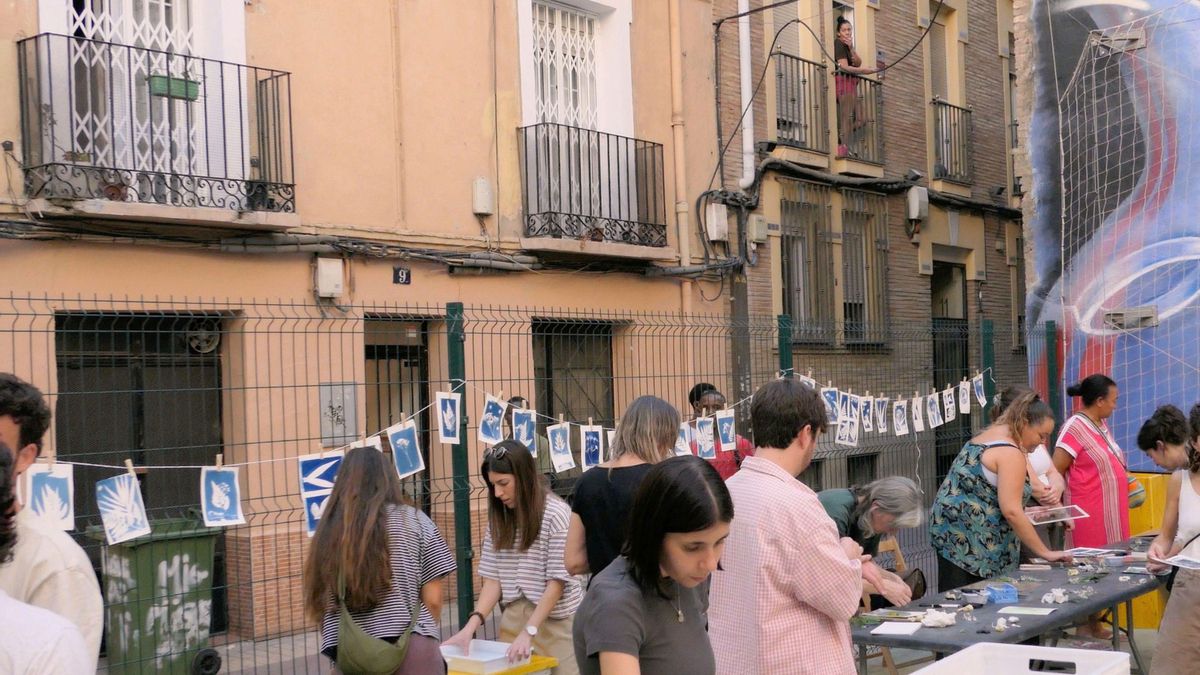 Cianotipia durante el Festival Asalto.
