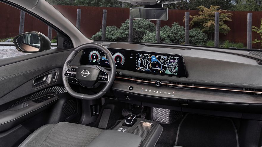 Habitáculo del Nissan Ariya.