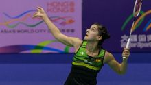 Carolina Marín se tuvo que retirar lesionada en el Open de Hong Kong