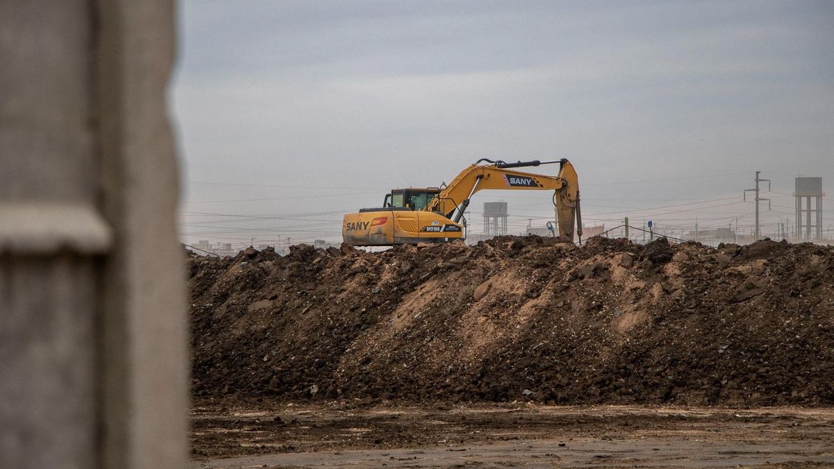 Residuos sólidos procedentes del fracking esperan ser tratados en una planta del PINO