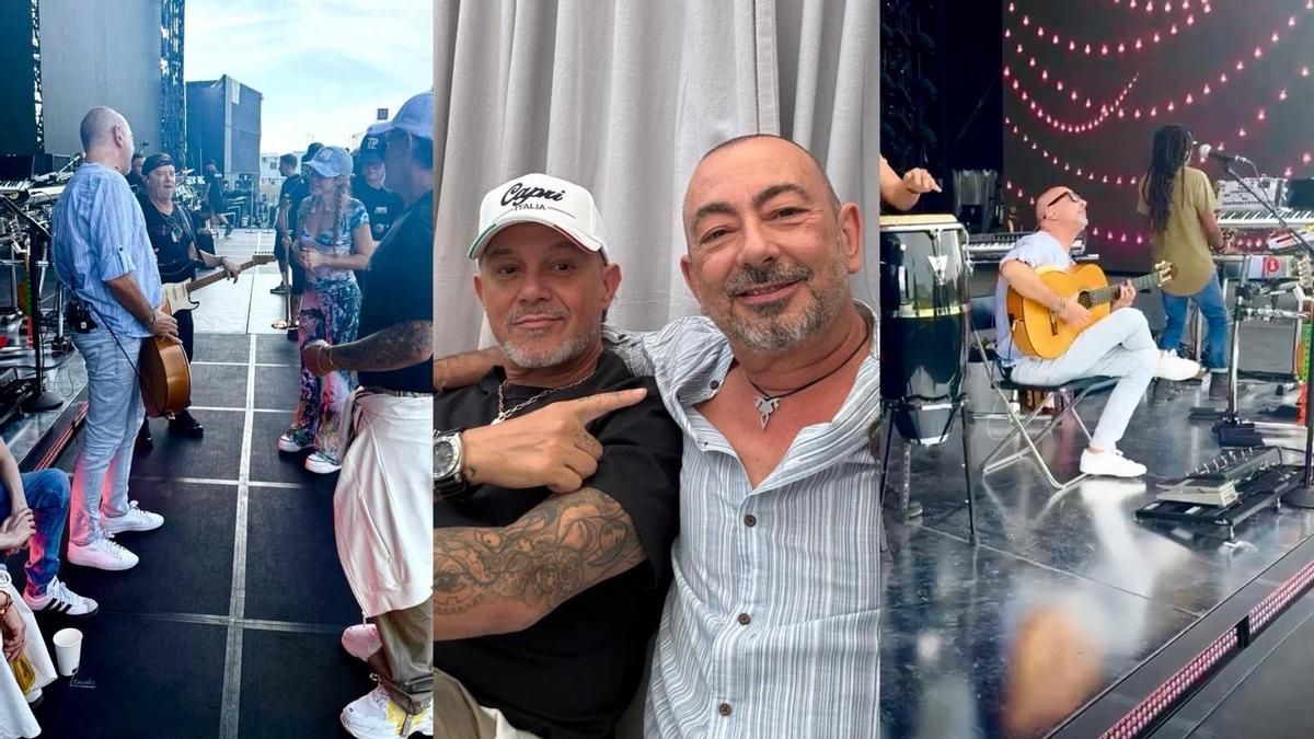 Imágenes de la actuación de José Antonio Rodríguez en el concierto de Shakira en el que actuó también Alejandro Sanz