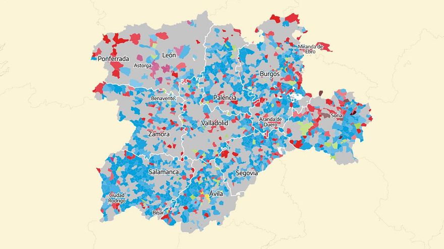 Los resultados de las elecciones en Castilla y León 2026, municipio a municipio
