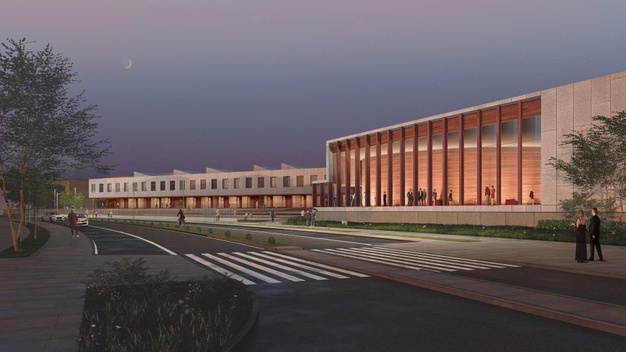 Infografía del futuro Conservatorio de Torrelavega