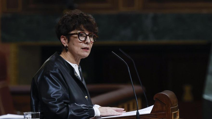 Maribel Vaquero interviene durante el pleno que celebra este miércoles el Congreso.