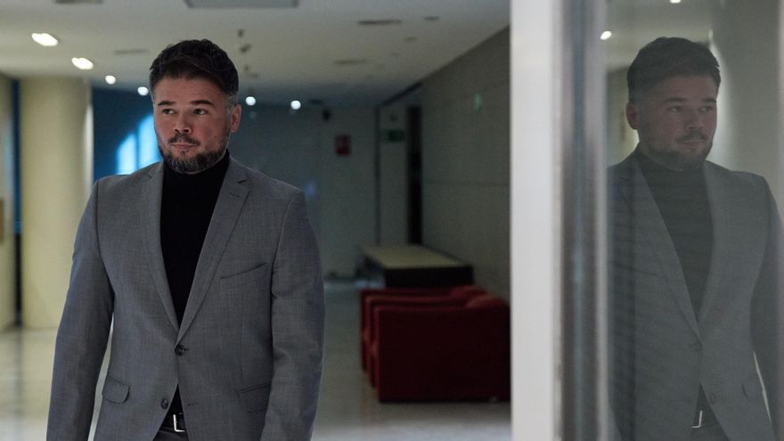El portavoz de ERC en el Congreso, Gabriel Rufián.