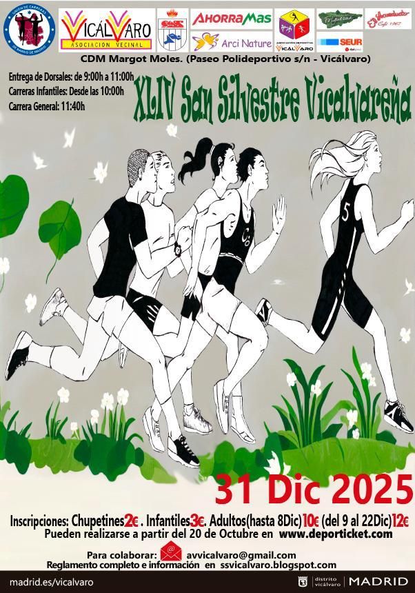 Cartel de la San Silvestre Vicalvareña 2025