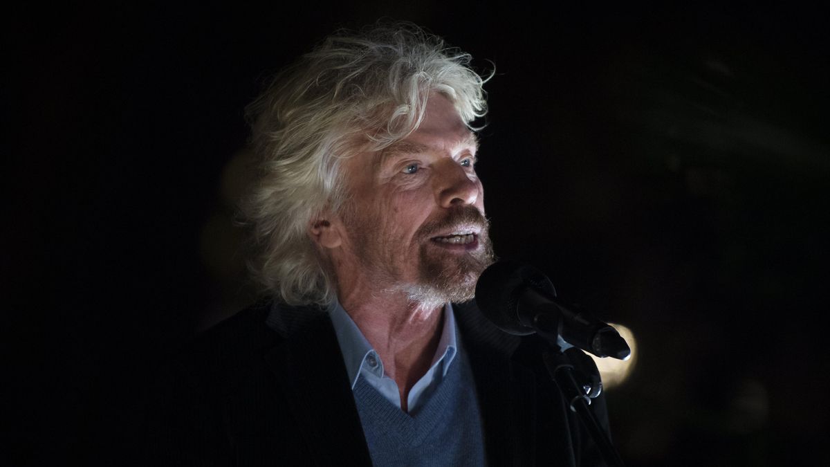 Foto de archivo del fundador de la empresa Virgin Galactic, Richard Branson. 