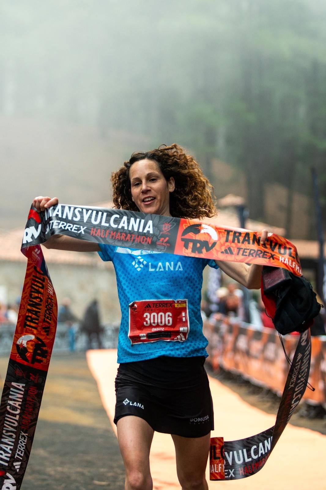 Onditz Iturbe en la línea de meta. VAN MARTY