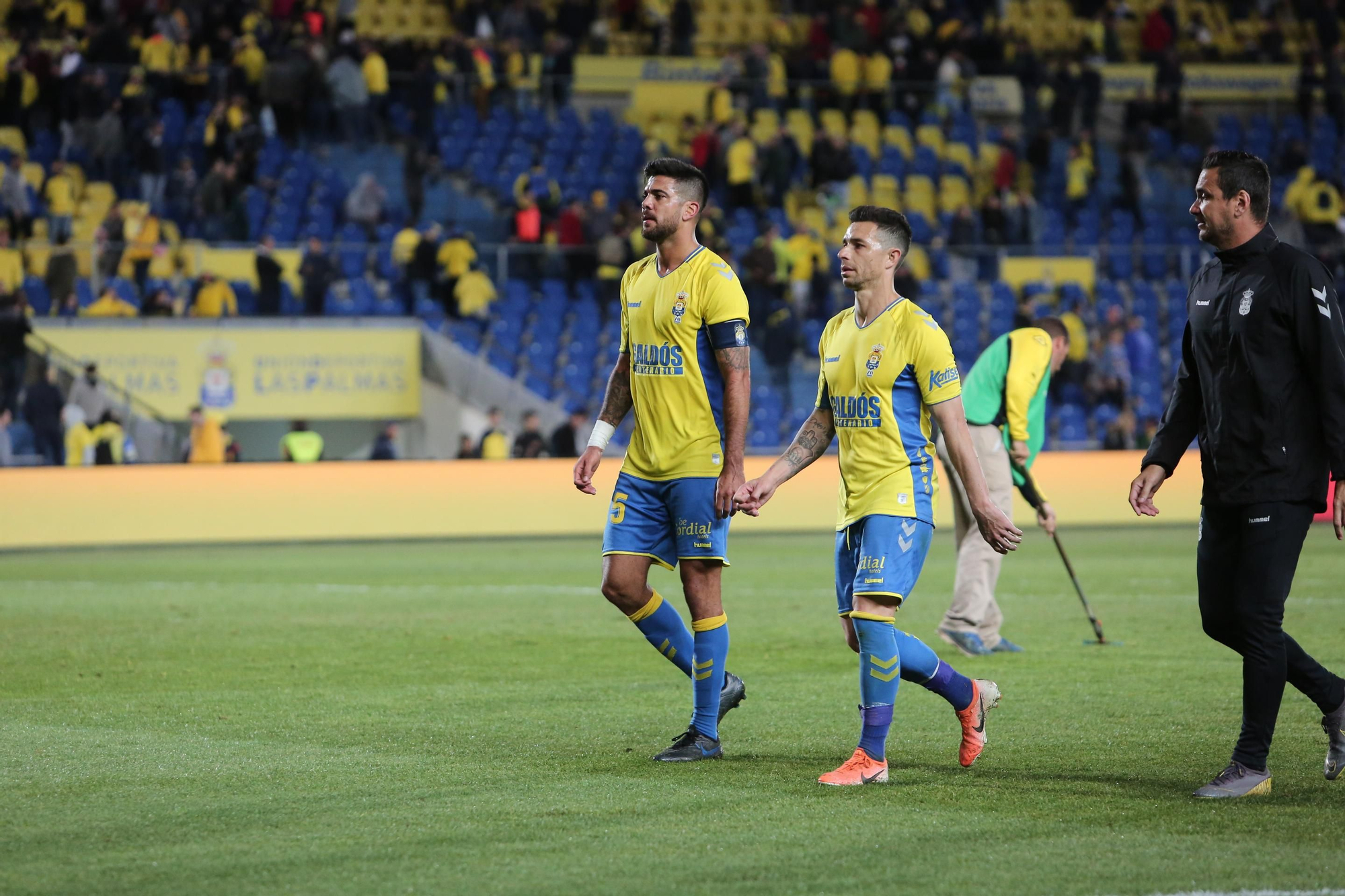 Partido entre Las Palmas y el CD Tenerife.