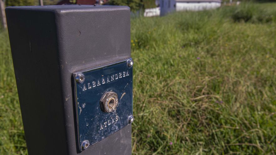 Fuente de Reocín con el grifo serrado
