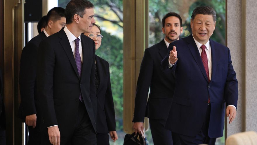 Sánchez defiende ante Xi Jinping que España “ve a China como socio de la UE”