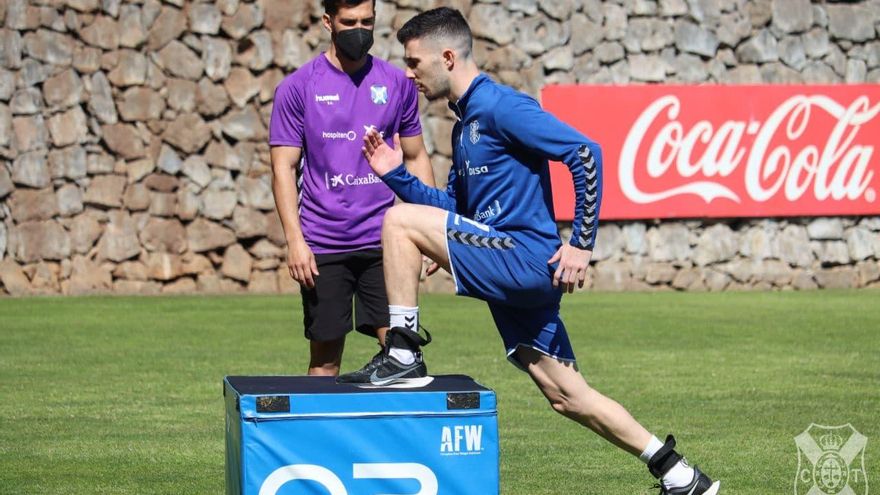 Jacobo González vuelve a los entrenamientos dos meses después