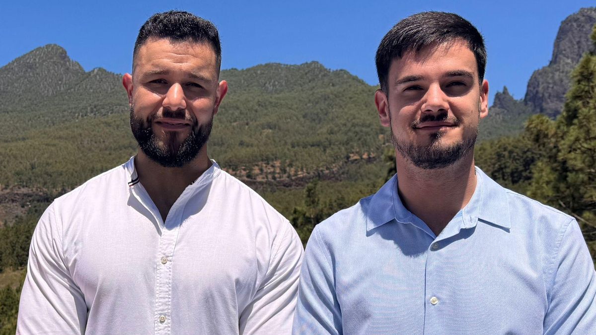 Daniel Rodríguez y Bryan Martín, concejales del Grupo Socialista en el Ayuntamiento de El Paso.