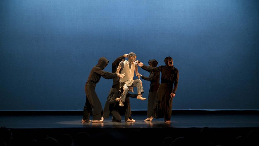 Un instante de la obra de teatro gestual 'Eh man hé!, la mecánica del alma'.