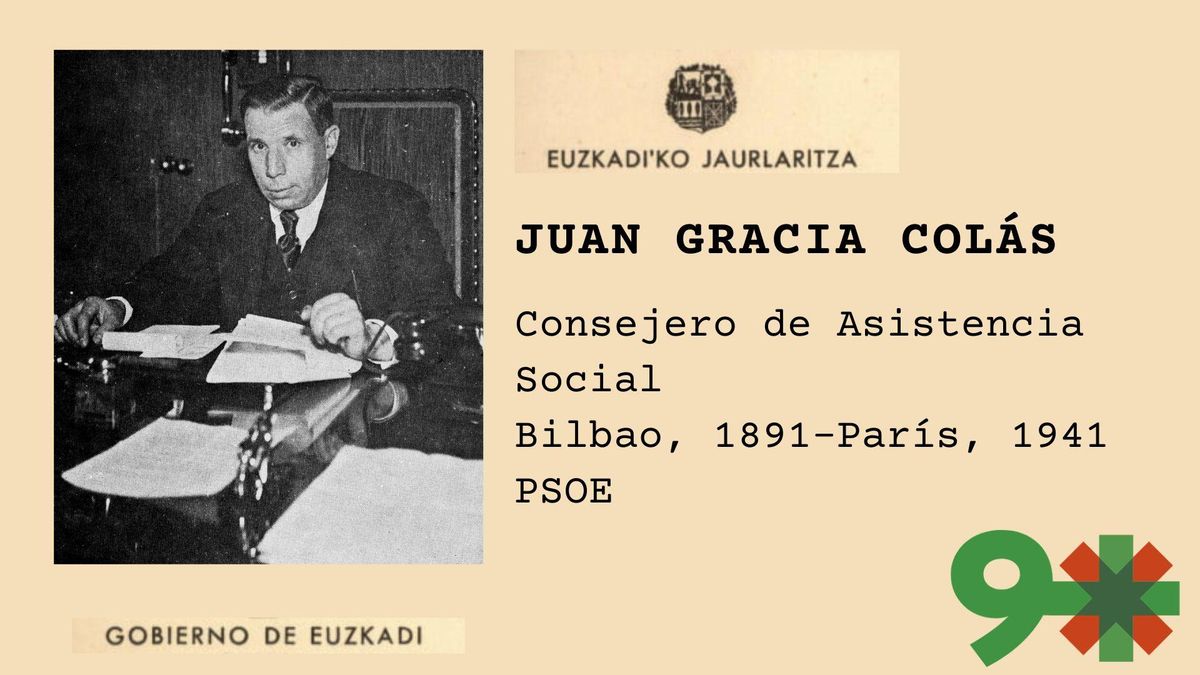 Juan Gracia Colás, el "ministro" socialista del Gobierno de Euzkadi que falleció en la París ocupada