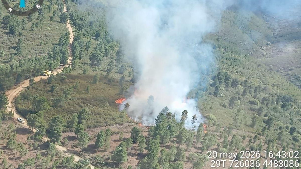 Controlado un incendio forestal en Serradilla del Llano, en Salamanca