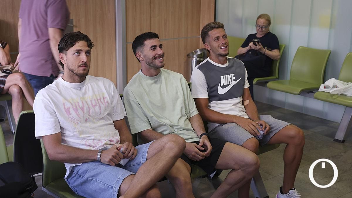 Reconocimientos médicos a los jugadores del Córdoba CF en el Hospital San Juan de Dios