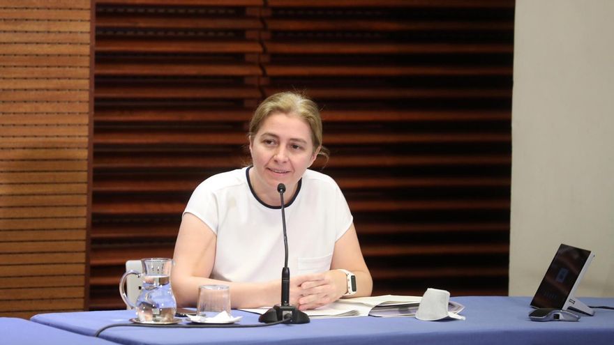 Archivo - Inmaculada Sanz, portavoz municipal del Ayuntamiento de Madrid