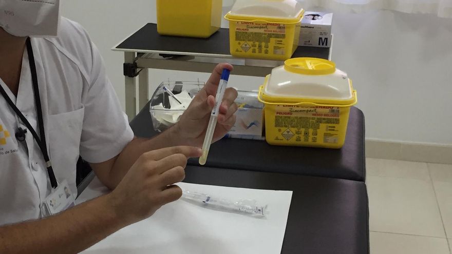 Muestra para prueba PCR.