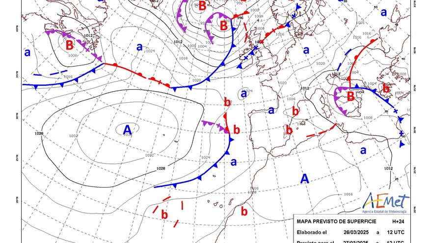 Tiempo primaveral y anticiclónico en la Península y Baleares este jueves