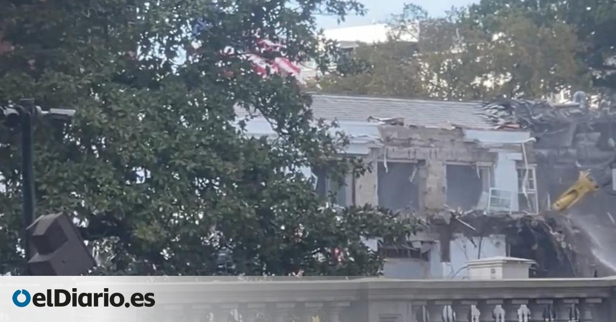 Trump inicia la demolición del Ala Este de la Casa Blanca para construir un salón de 250 millones