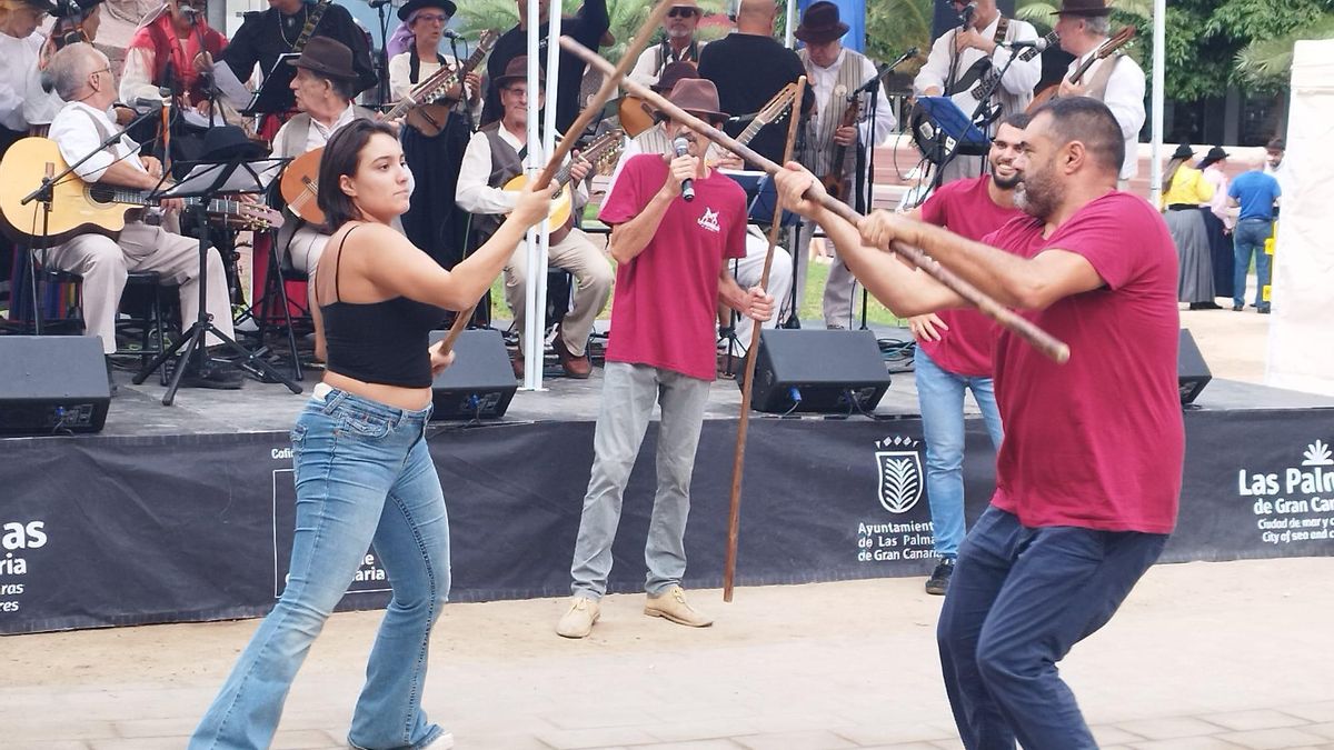 Escuelas de juego del garrote de La Revoliá de Santa Lucía y La Barranquera de Telde.