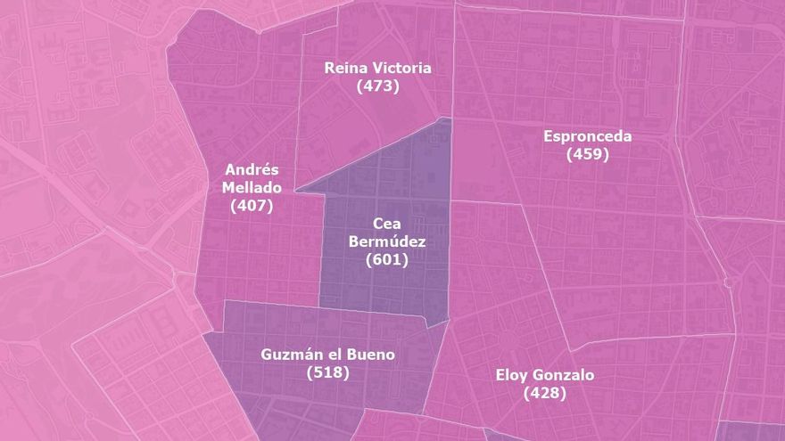 Chamberí es el distrito con más contagios de coronavirus en Madrid y Cea Bermúdez la ZBS con mayor incidencia