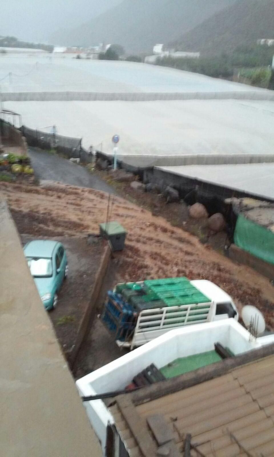 Efectos de la lluvia en el Barranco de Tasarte. (Ayuntamiento de La Aldea de San Nicolás)
