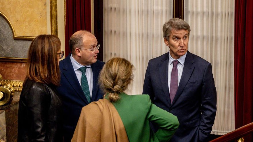 Feijóo en el Congreso.