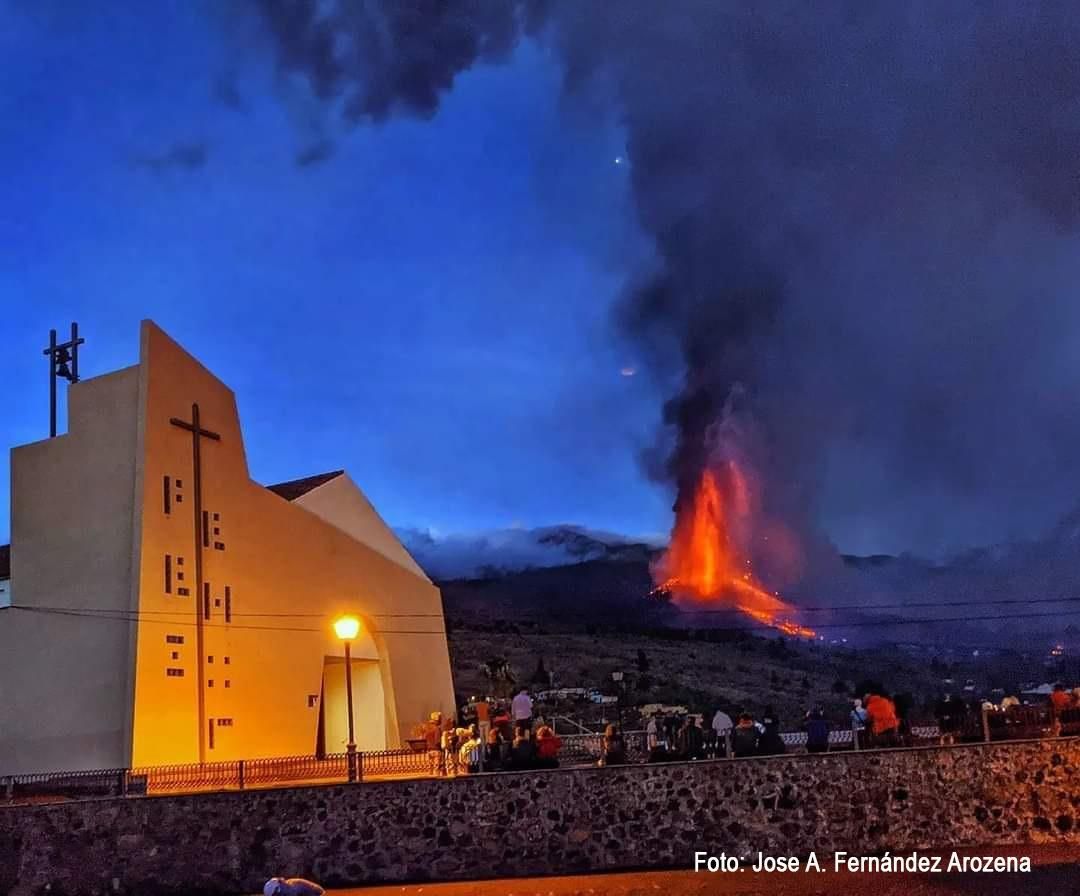 Imagen del volcán. JOSÉ F. AROZENA.