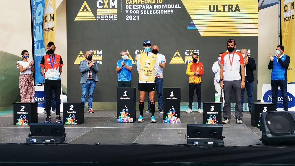 Podio masculino Campeonato de España Ultra