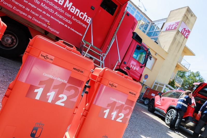 NEXO-CLM,  una red propia y autónoma diseñada para "garantizar la conectividad y la comunicación" entre todos los centros de mando provinciales y el 112, que se constituyen ante una emergencia extraordinaria en Castilla-La Mancha