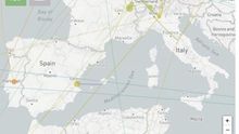 Mapa de Nextrain sobre los contagios detectados del coronavirus.