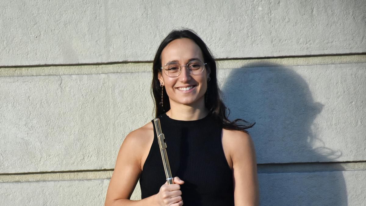 La flautista Daniela Ventero.