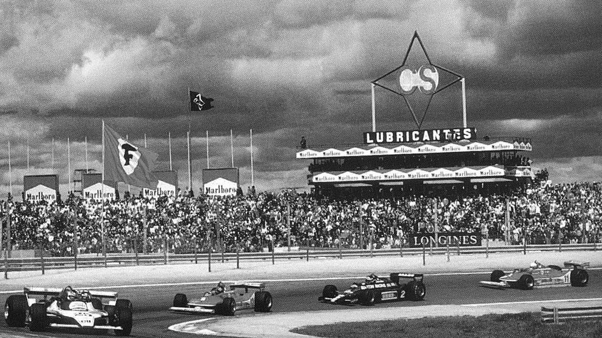 Circuito del Jarama en la carrera de Fórmula 1 del 29 de abril de 1979.