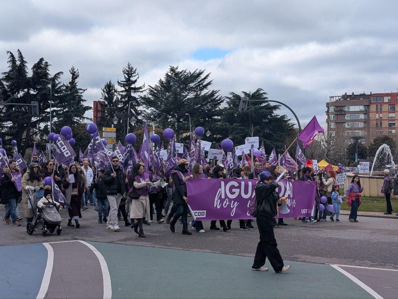La manifestación del 8M, Día Internacional de las Mujeres, en León