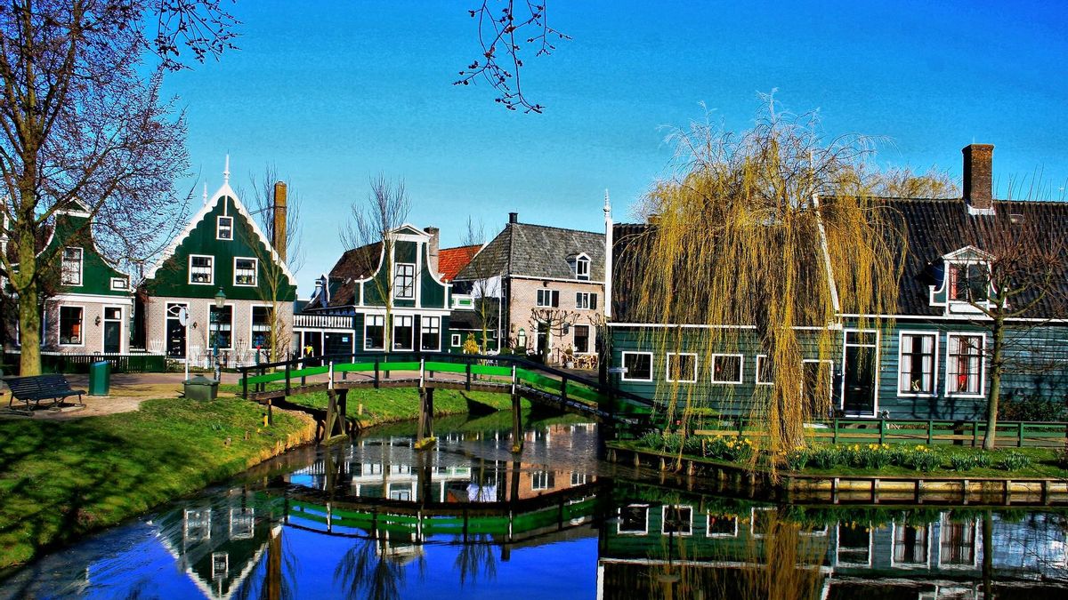 Casas tradicionales en Zaandam.