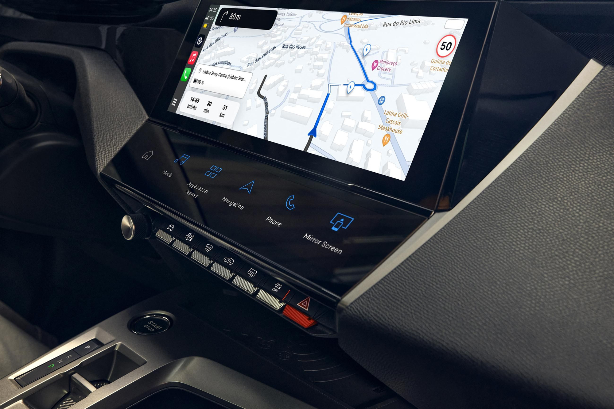 Imagen del planificador de rutas del modelo francés.