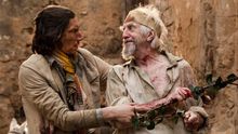 Jonathan Pyrce como Don Quijote y Adam Driver, su Sancho Panza
