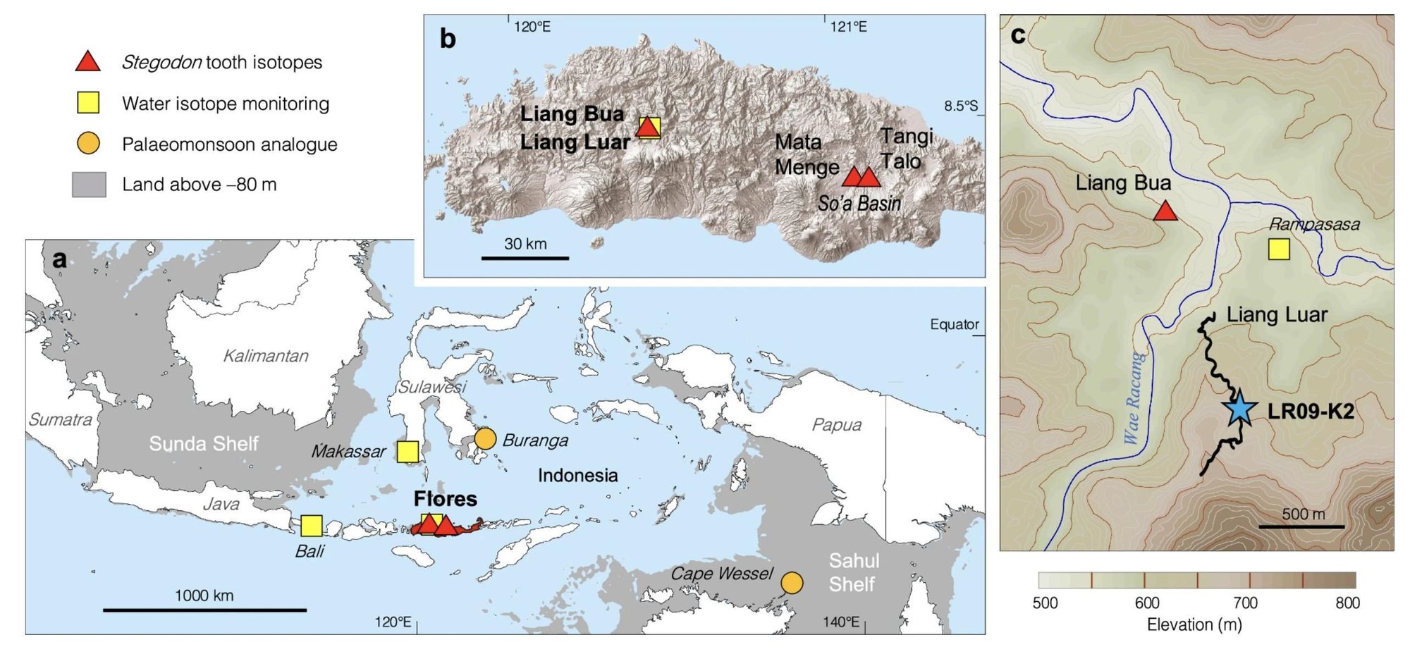 Atributos fisiográficos del área de estudio