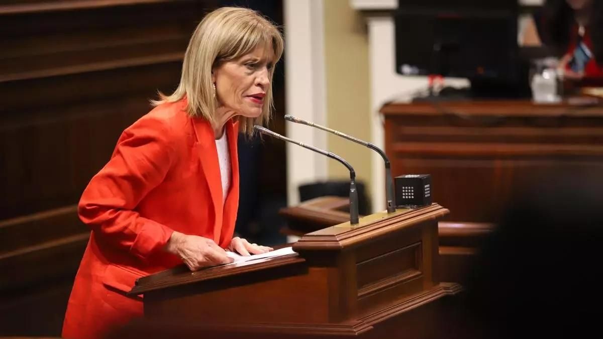 La diputada de Nueva Canarias Esther González, en una imagen de archivo.