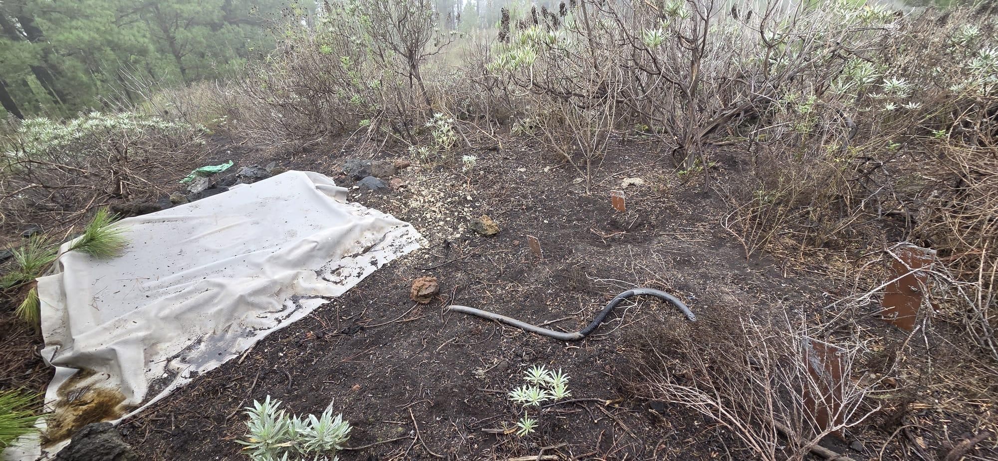 Daños ocasionados en una estación sísmica del Involcan. Foto: INVOLCAN