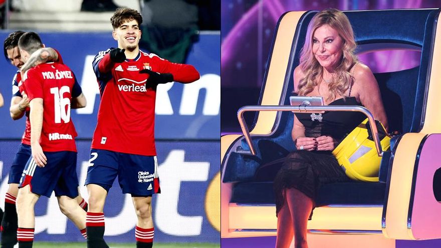 El Osasuna-Athletic (14.8%) eleva a TVE y 'El círculo de los famosos' (11.5%) suma después otro triunfo 'barato' en Antena 3