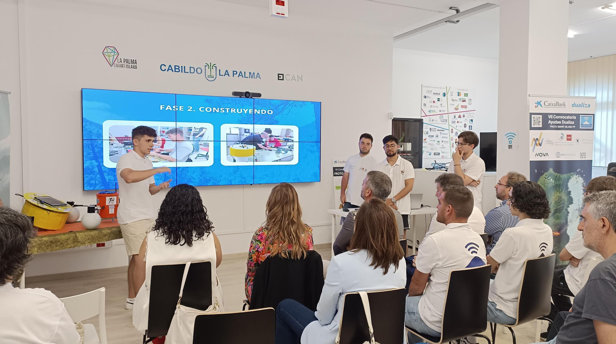 proyecto Dualiza de análisis del agua de los embalses de La Palma sin necesidad de desplazamientos.