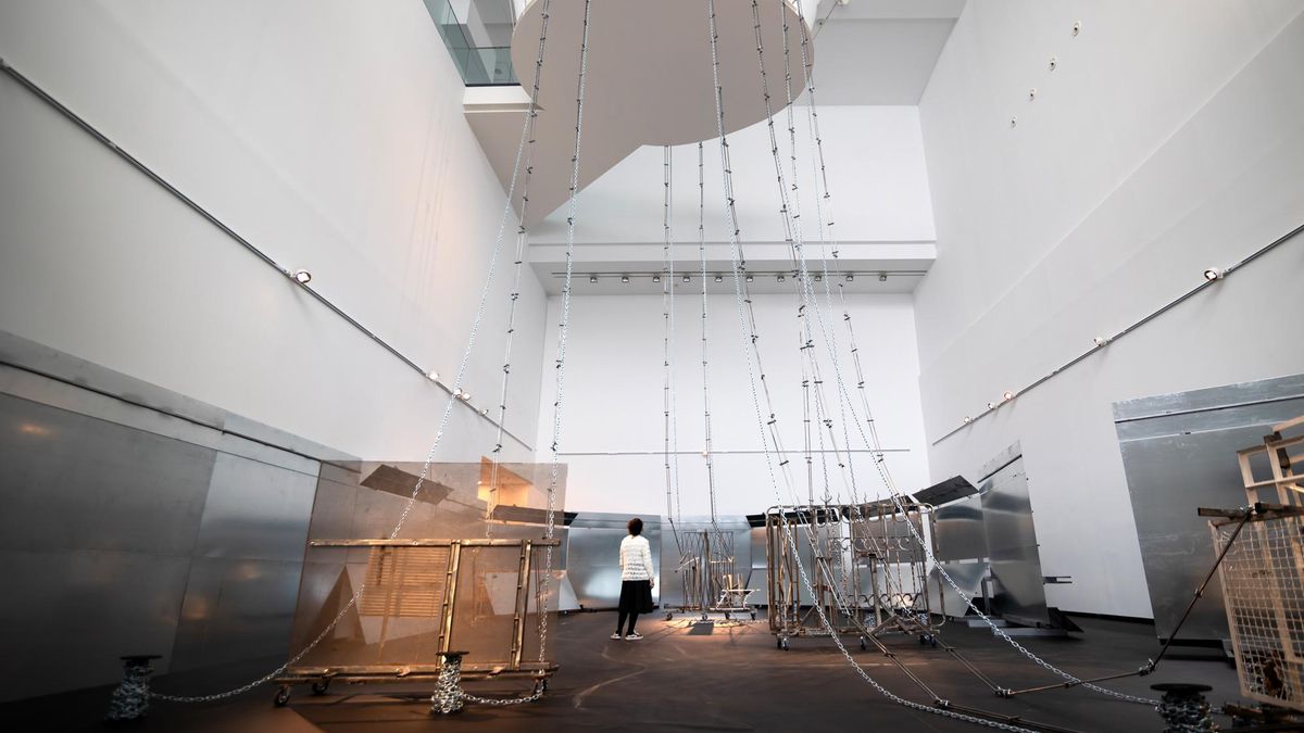 Imagen general de una de las salas de la exposición de Lucía C. Pino