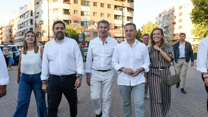 Feijóo elude pronunciarse en Albacete sobre el futuro del trasvase y el caudal ecológico del Tajo si llega a la Presidencia